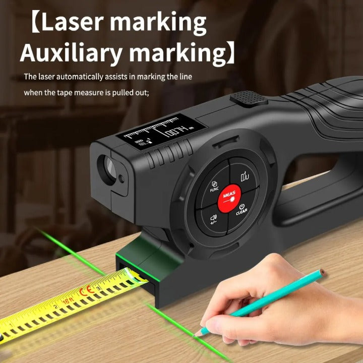 Cozzyspot™ Digital Laser Tape Measure 3-in-1