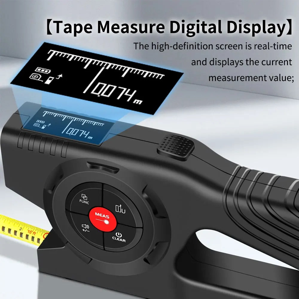 Cozzyspot™ Digital Laser Tape Measure 3-in-1